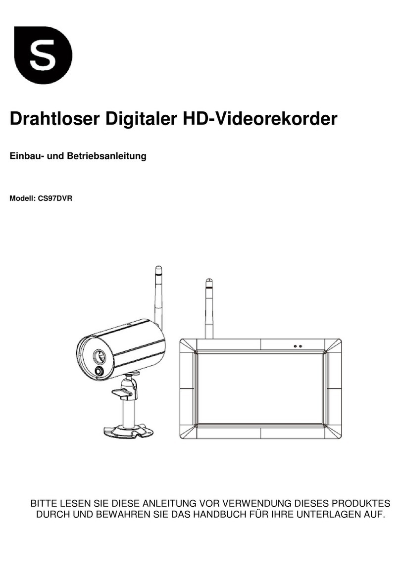 Smartwares CS97DVR Installation and operating instructions