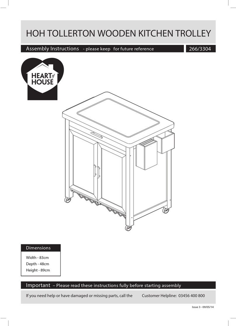 Heart of House HOH TOLLERTON 266/3304 Assembly instructions