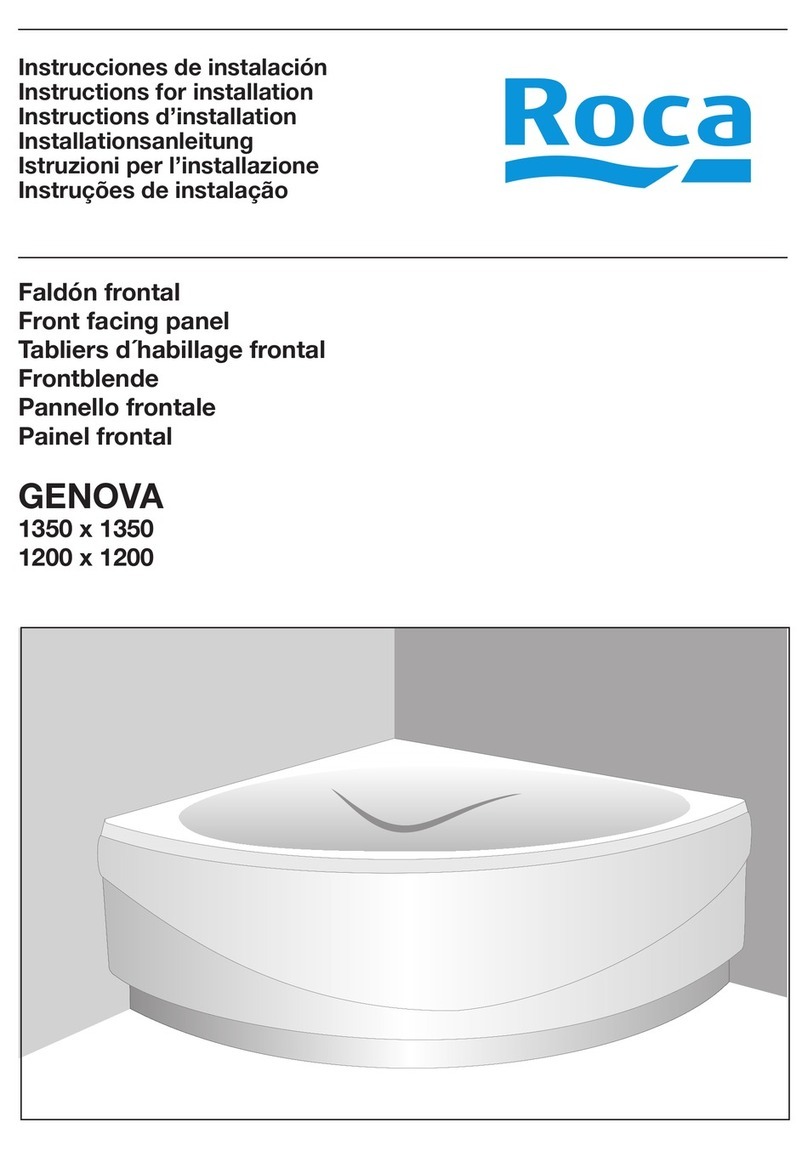 Roca GENOVA Instructions for installation