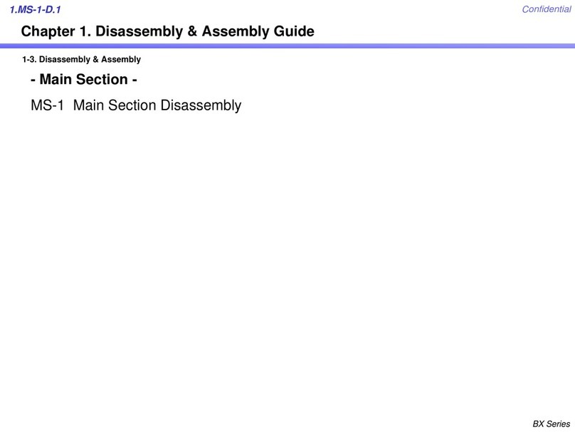 Sony BX Series Assembly and disassembly guide