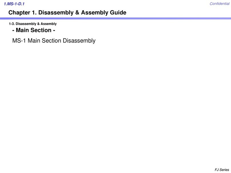 Sony FJ Series Assembly and disassembly guide