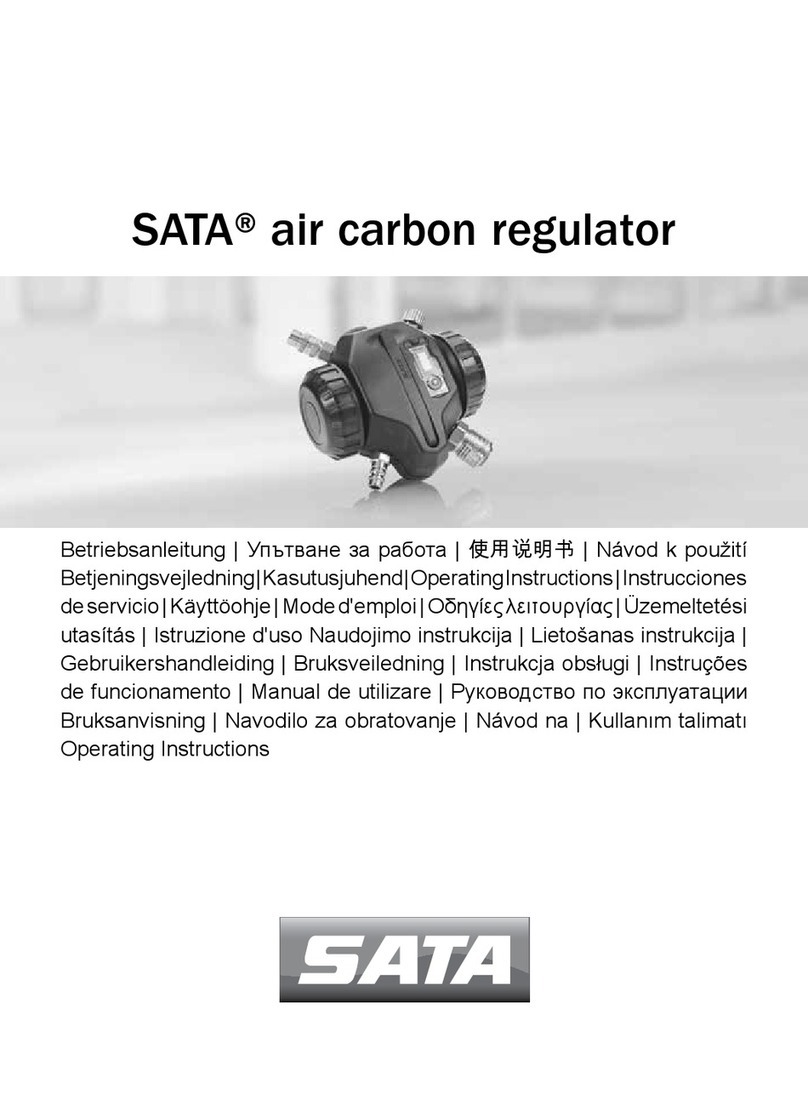 SATA air carbon regulator operating instructions