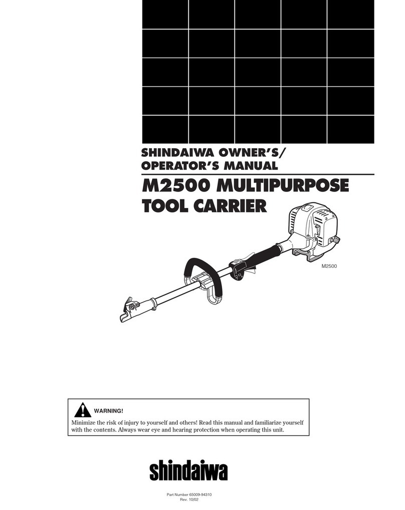 Shindaiwa M2500 Owner's/operator's manual
