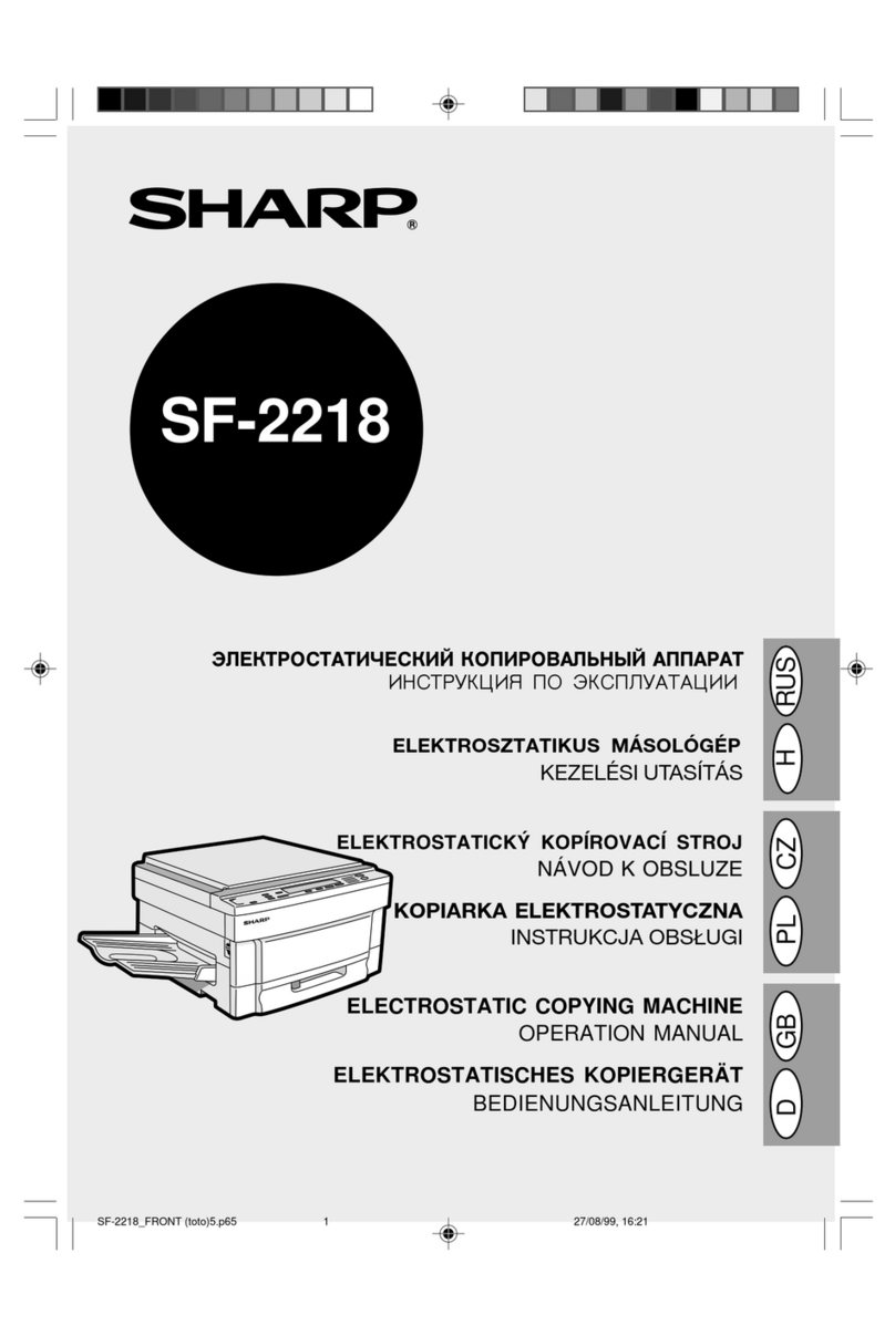 Sharp SF-2218 Operation manual