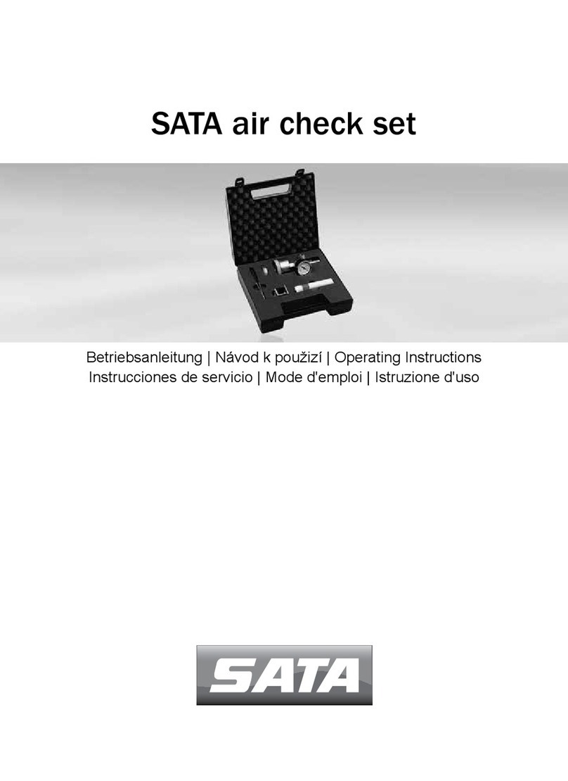 SATA air check set operating instructions