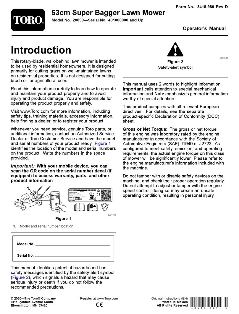 Toro 20899 Operator's manual