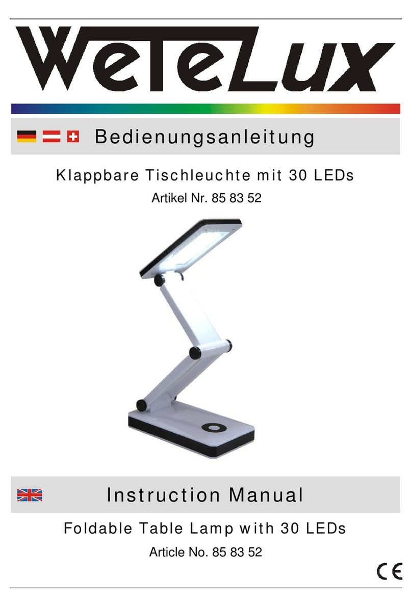 Wetelux 85 83 52 instruction manual