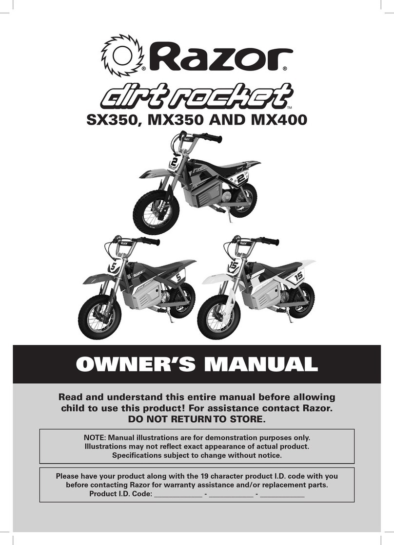 Razor Dirt Rocket SX350 owner's manual