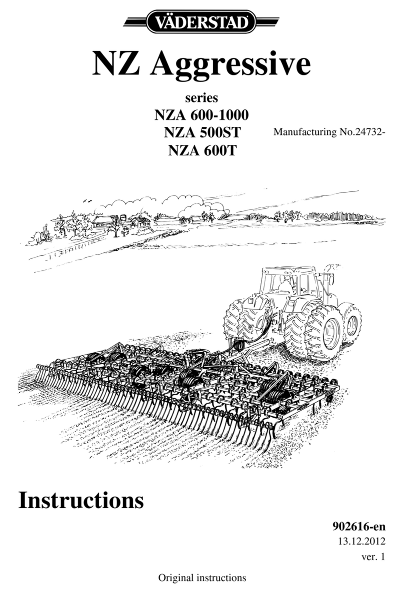 Vaderstad NZ Aggressive NZA 600 Series User manual