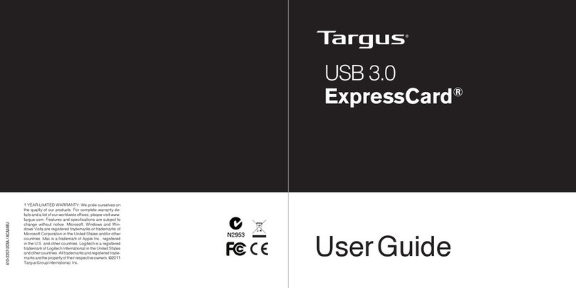 Targus USB 3.0 ExpressCard User manual