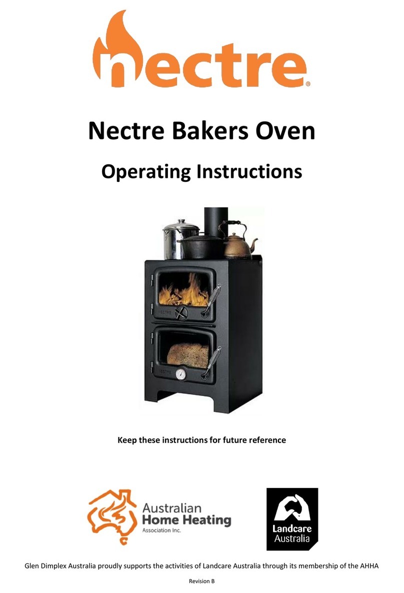 Glen Dimplex Nectre Bakers Oven operating instructions
