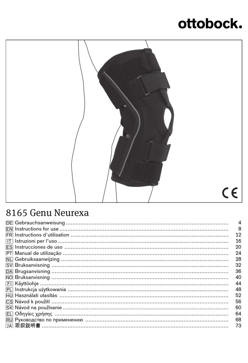 Otto Bock 8165 Genu Neurexa Instructions for use