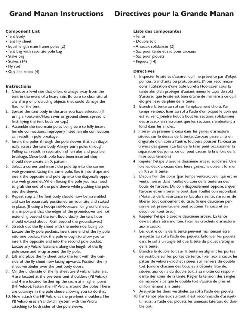 Eureka Grand Manan User manual