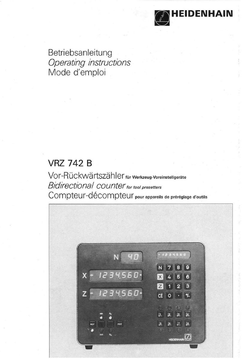 HEIDENHAIN VRZ 742 B operating instructions