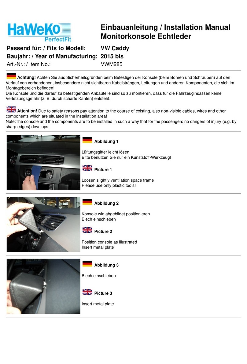 HaWeKo VWM285 installation manual