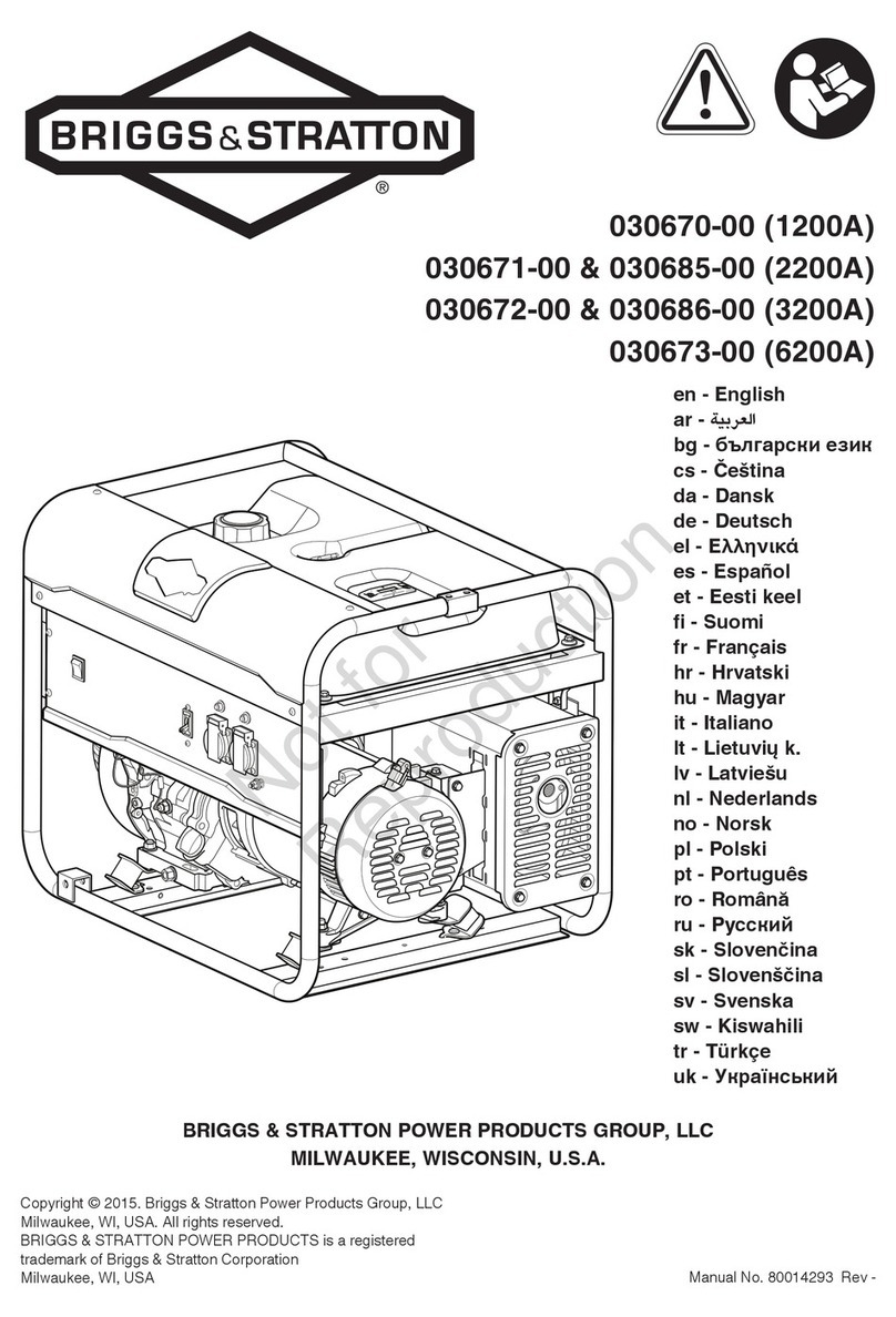 Briggs & Stratton 030670-00 manual