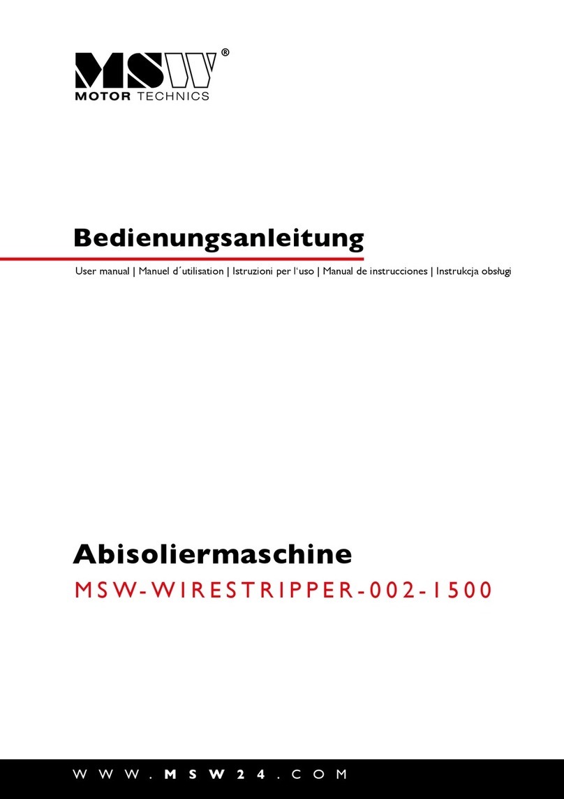 MSW WIRESTRIPPER-002-1500 user manual