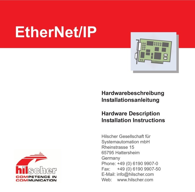 hilscher CIF 50-EIS Hardware Description Installation Instructions