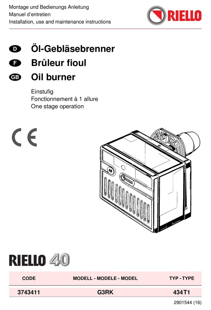 Riello 40 G3RK Quick start guide Riello 40 G3RK Quick start guide