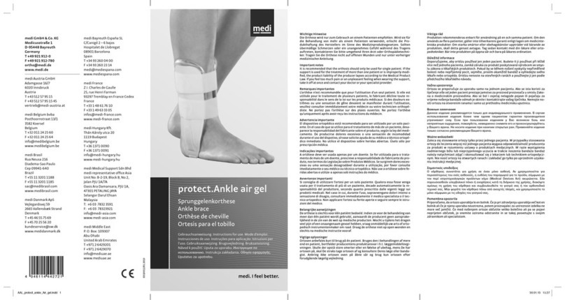 medi protect.Ankle air gel User manual medi protect.Ankle air gel User manual