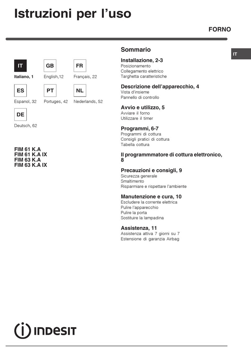 Indesit FIM 61 K.A User manual
