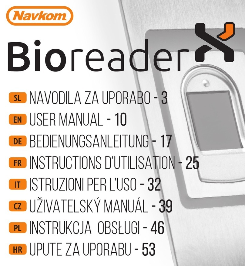 Navkom Bioreader User manual