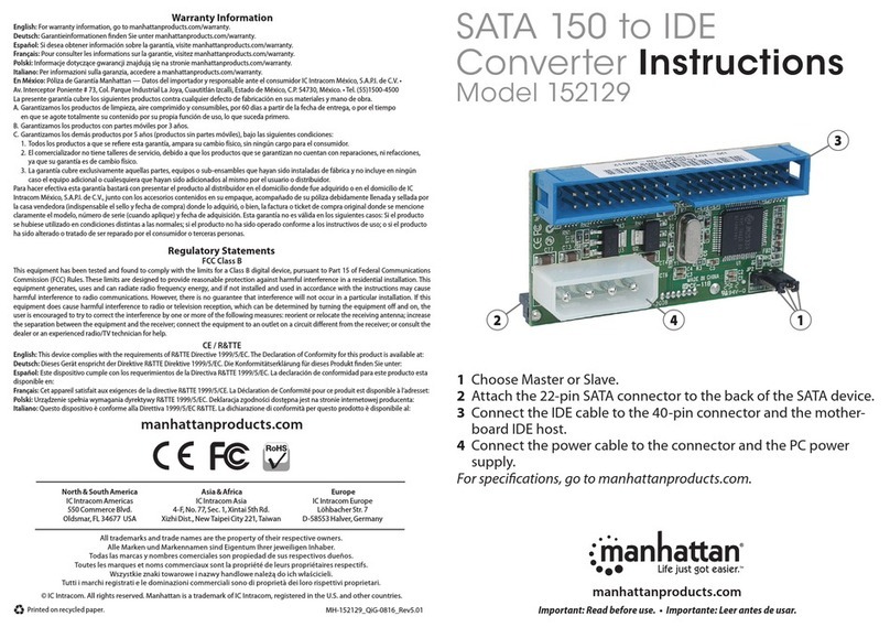 Manhattan 152129 User manual