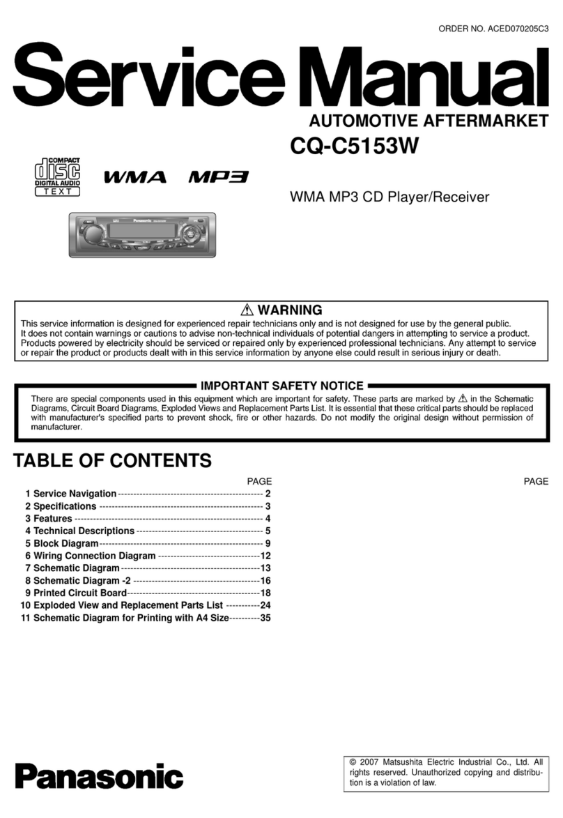 Panasonic CQ-C5153W User manual