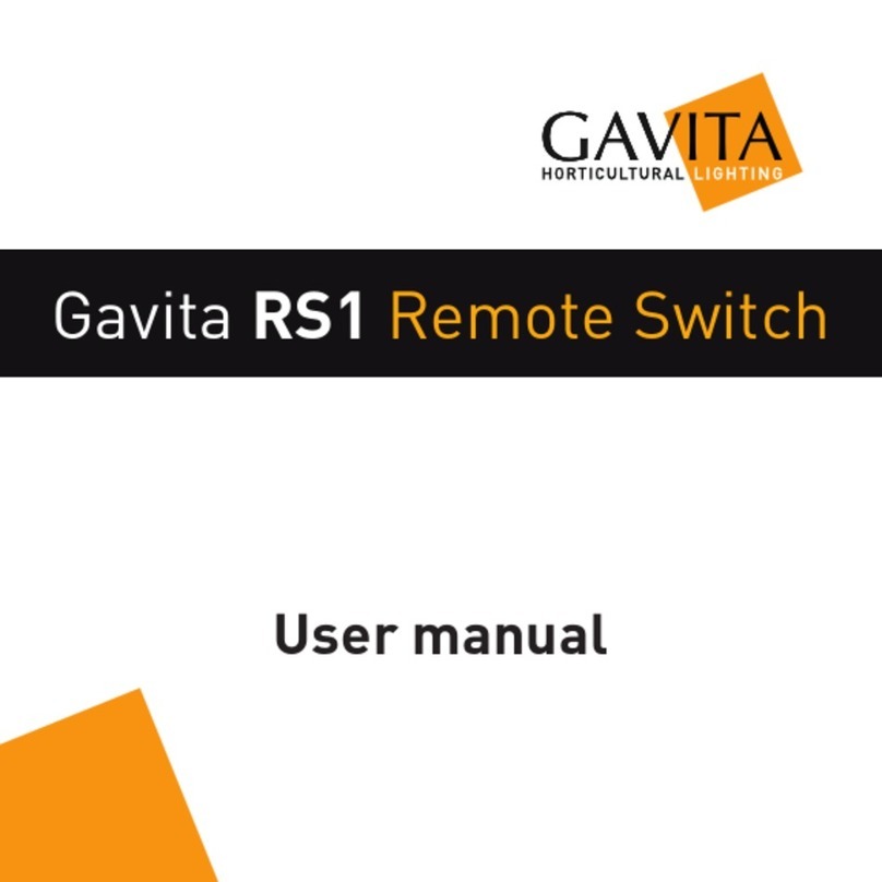 Gavita RS1 user manual