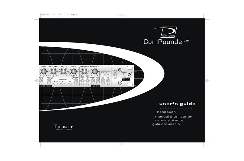 Focusrite Platinum ComPounder User manual