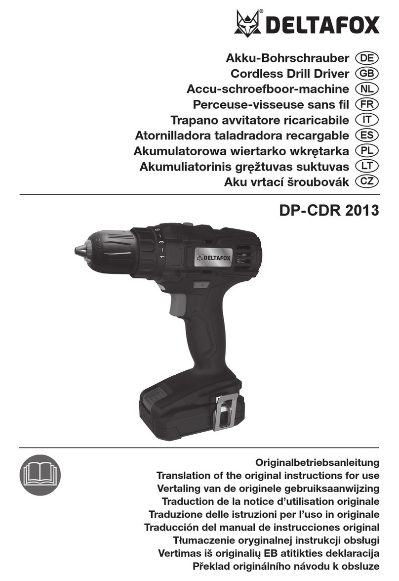 Deltafox DP-CDR 2013 Translation of the original instructions for use
