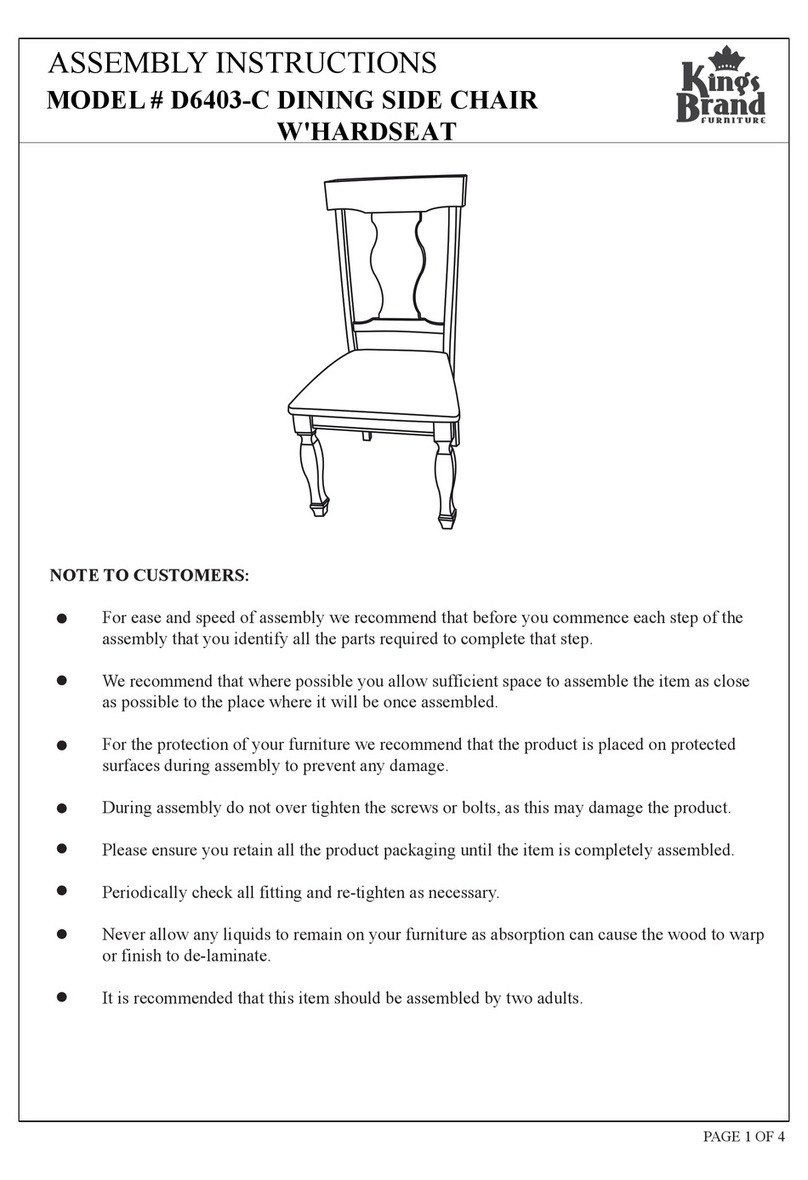 Kings Brand Furniture D6403-C Assembly instructions Kings Brand Furniture D6403-C Assembly instructions