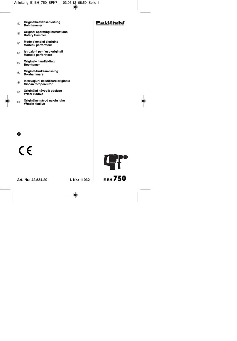 Pattfield Ergo Tools E-BH 750 Original operating instructions