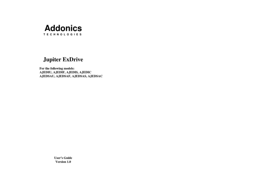 Addonics Technologies Jupiter ExDrive user guide