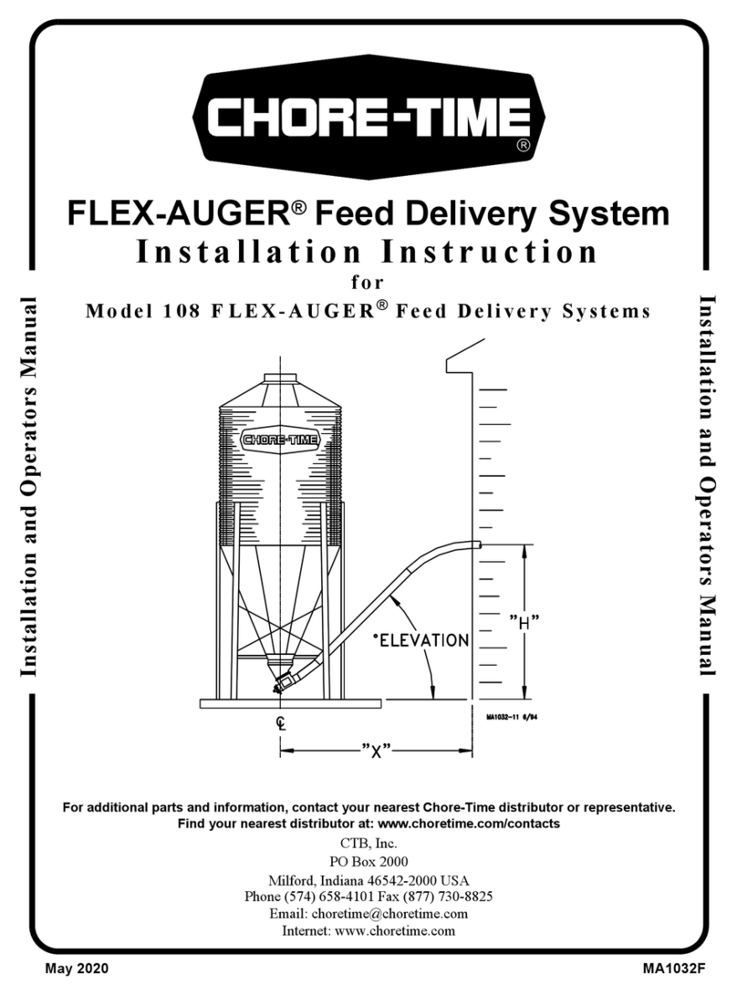 Chore-Time 108 FLEX-AUGER Installation instruction Chore-Time 108 FLEX-AUGER Installation instruction