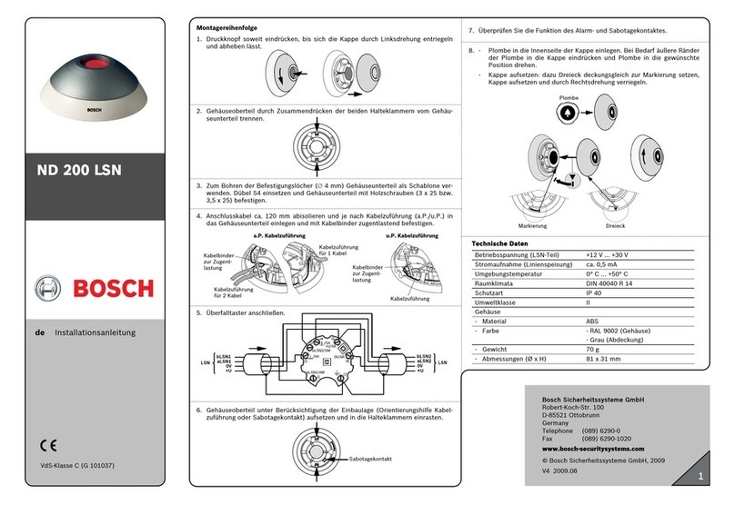 Bosch ND 200 LSN User manual