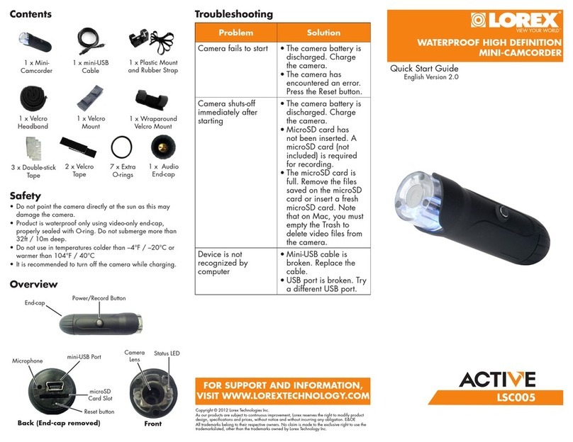 Lorex ACTIVE LSC005 User manual
