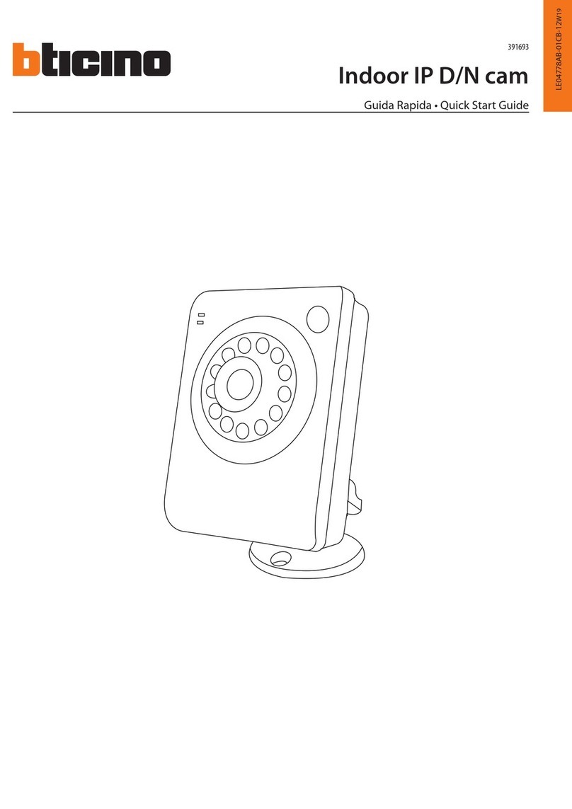 Bticino 391693 quick start guide
