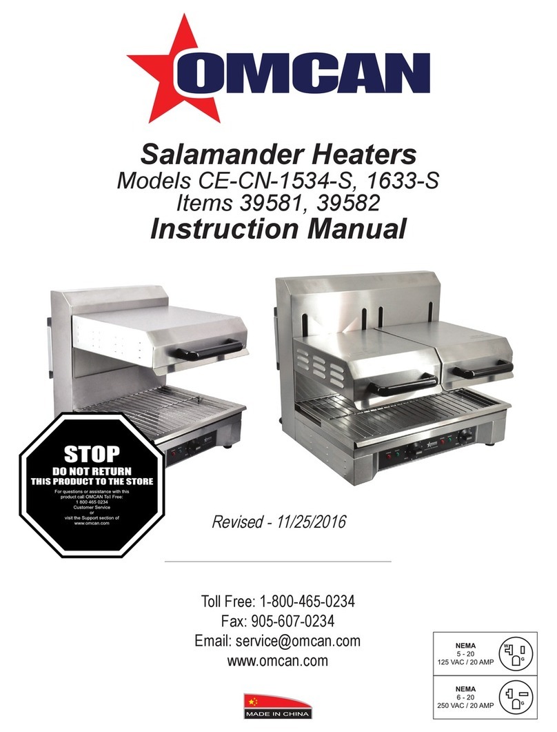 Omcan CE-CN-1534-S instruction manual Omcan CE-CN-1534-S instruction manual