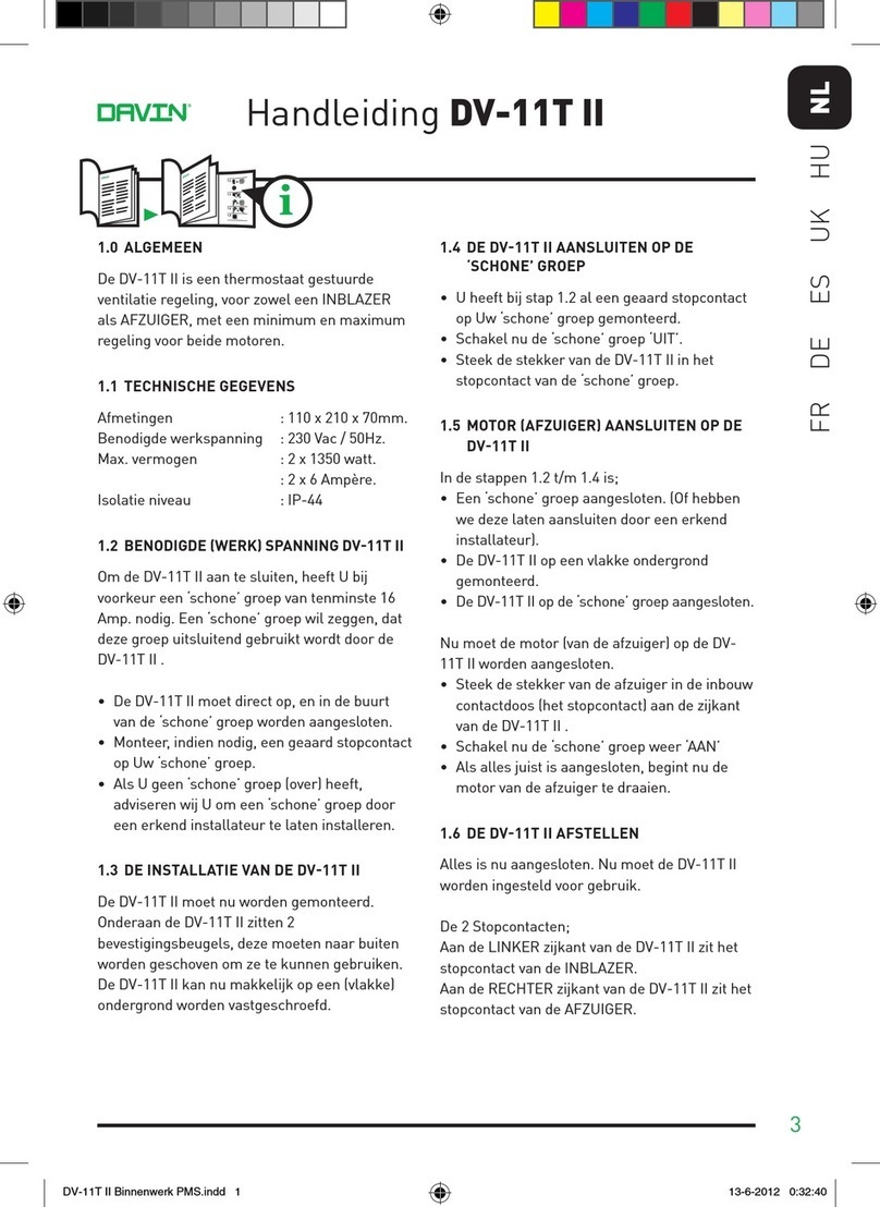 Davin DV-11T II manual
