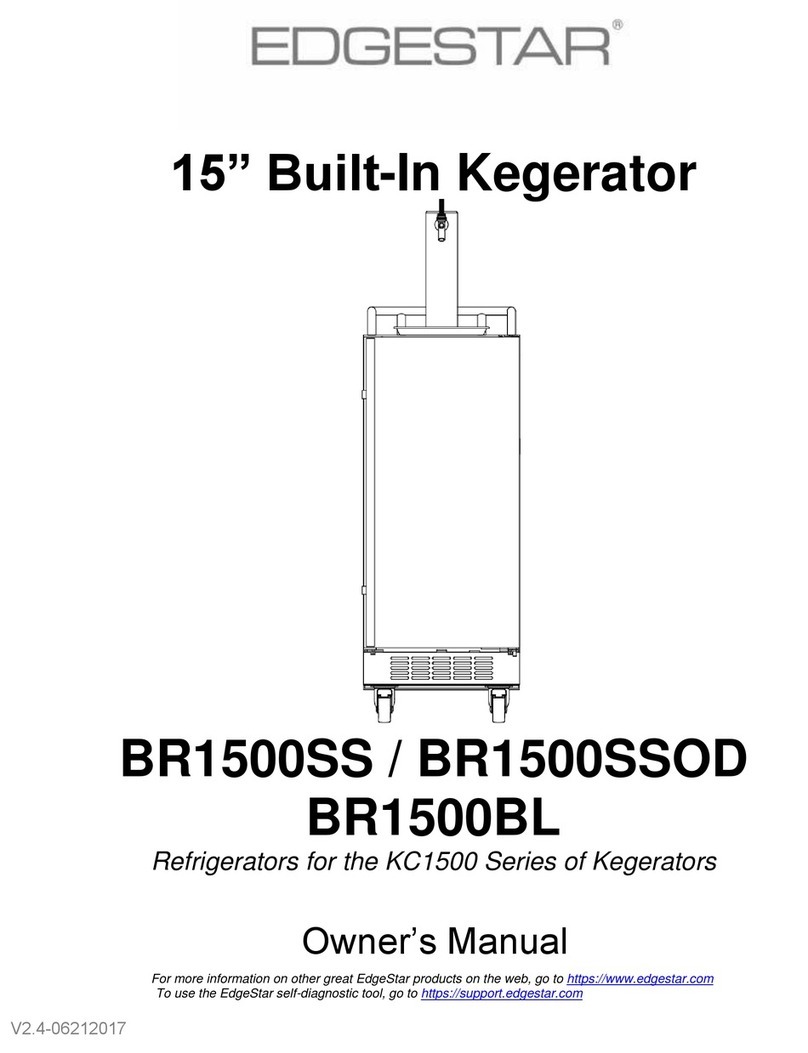 EdgeStar BR1500SS owner's manual