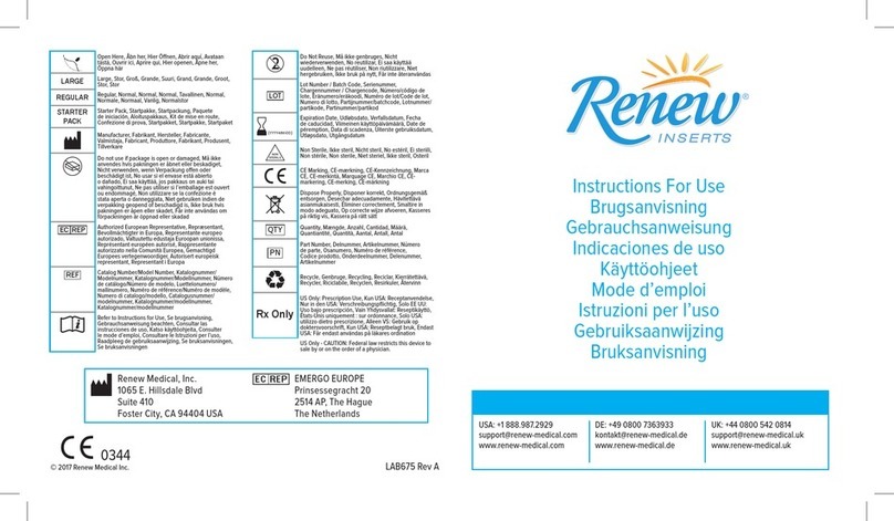 Renew Insert Instructions for use