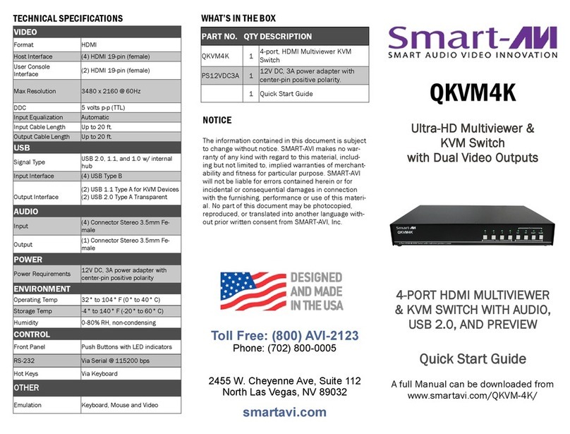 SMART-AVI QKVM4K User manual