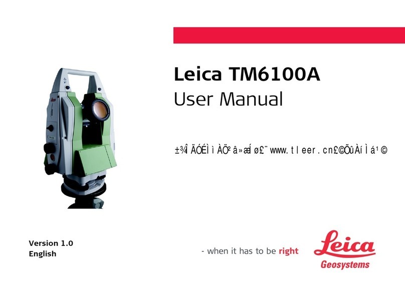 Leica Geosystems TM6100A user manual