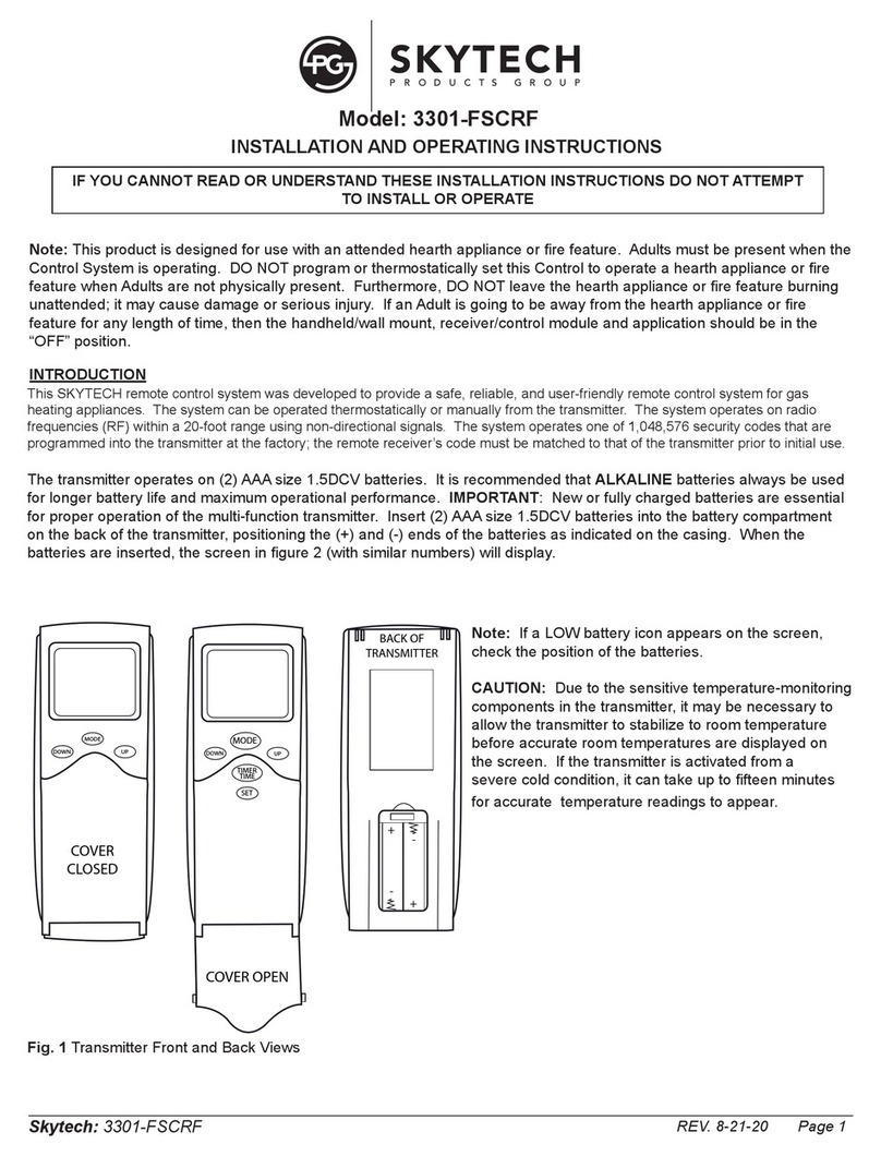 Skytech 3301-FSCRF User manual