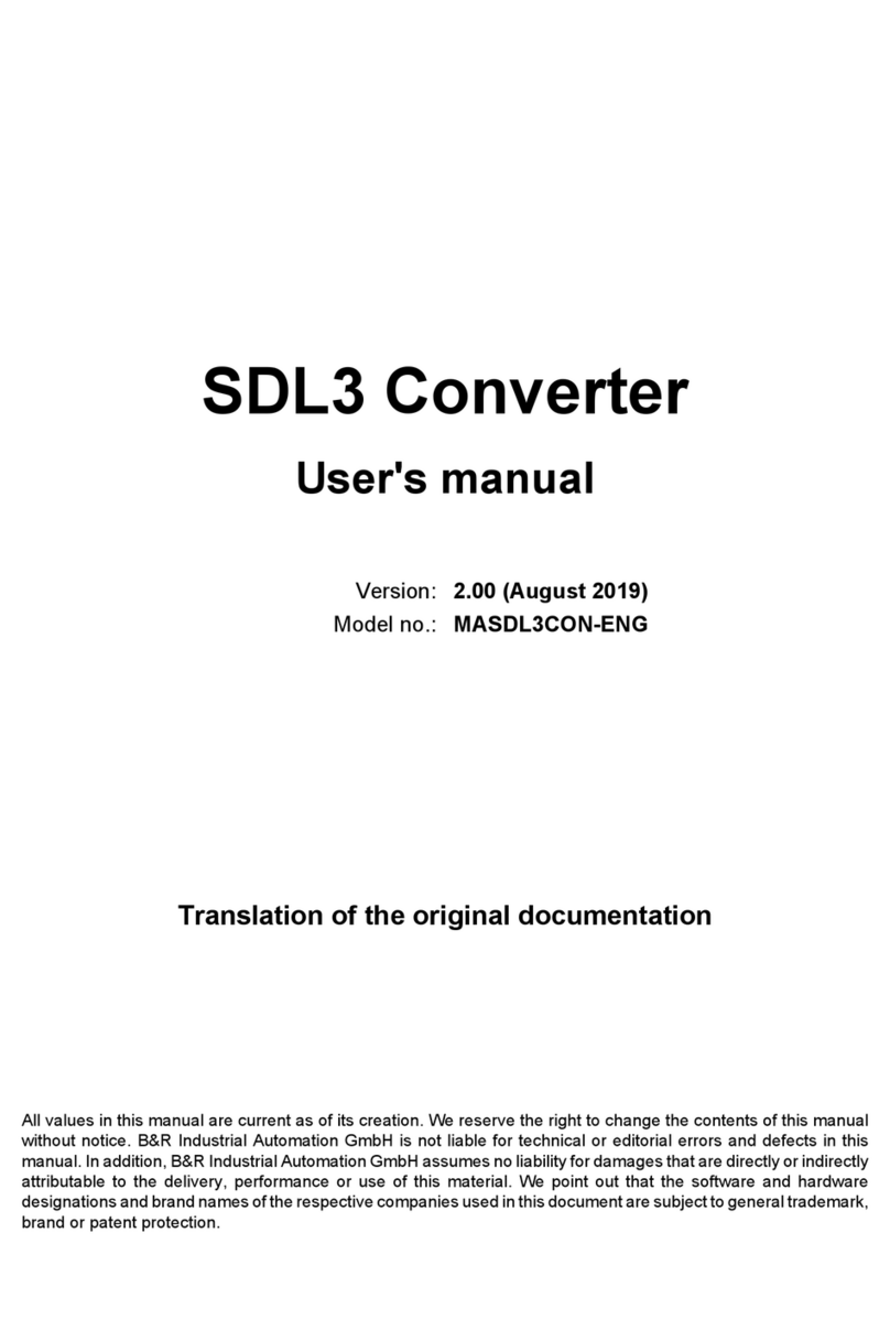 B&R Industries SDL3 user manual