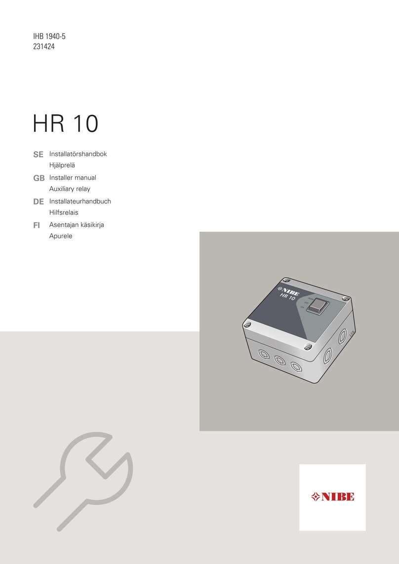 Nibe HR 10 Installer manual