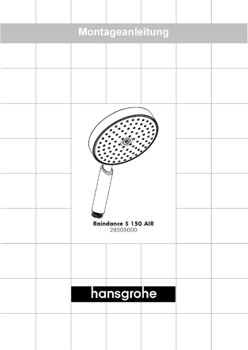 Hans Grohe Raindance S 150 AIR Assembly instructions