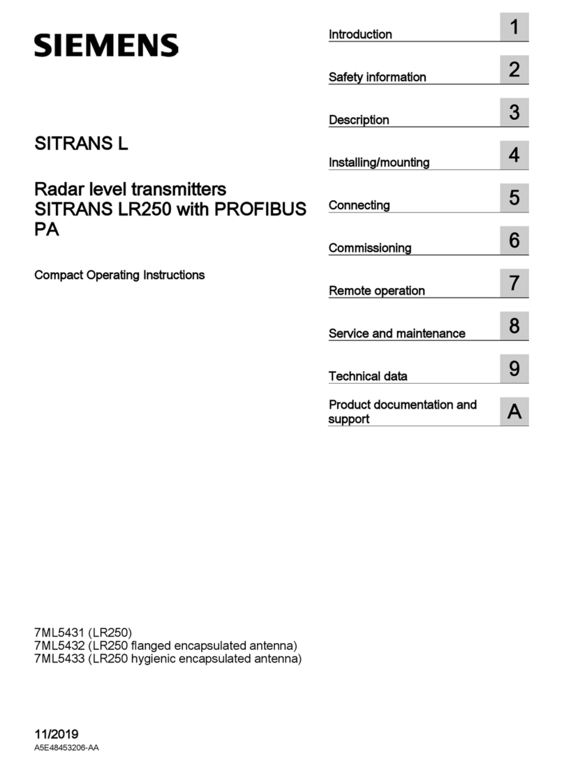 Siemens SITRANS L Series Administrator guide