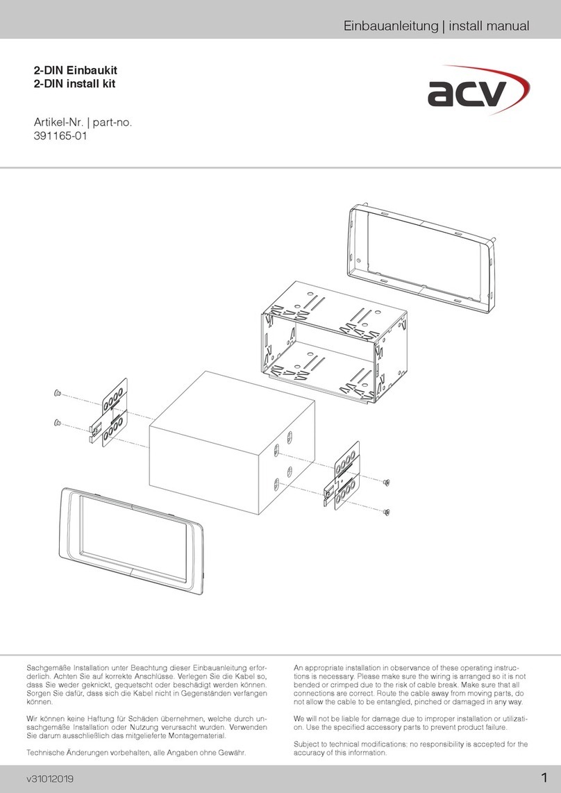 ACV 391165-01 Install manual